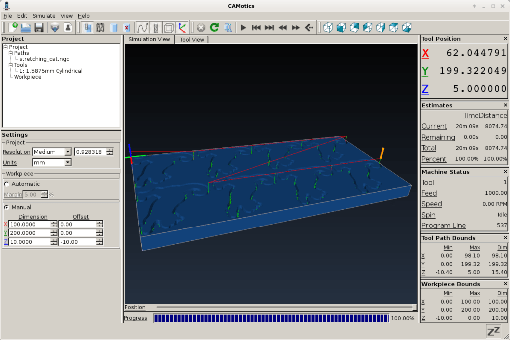 simulador cnc online