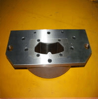 Mecanizado CNC de placa matriz.